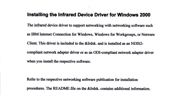[ Installing the infrared device driver (original) ]