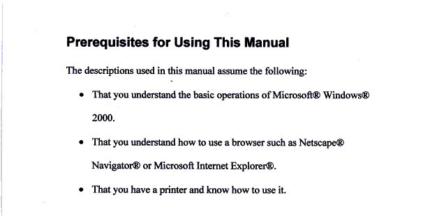 [ Concerning the readers of this manual (result) ]