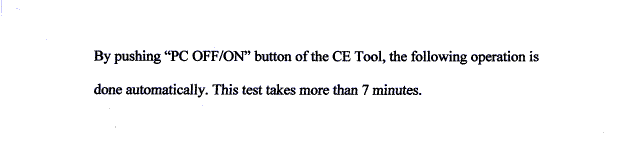 [ Starting the CE Tool test (original) ]